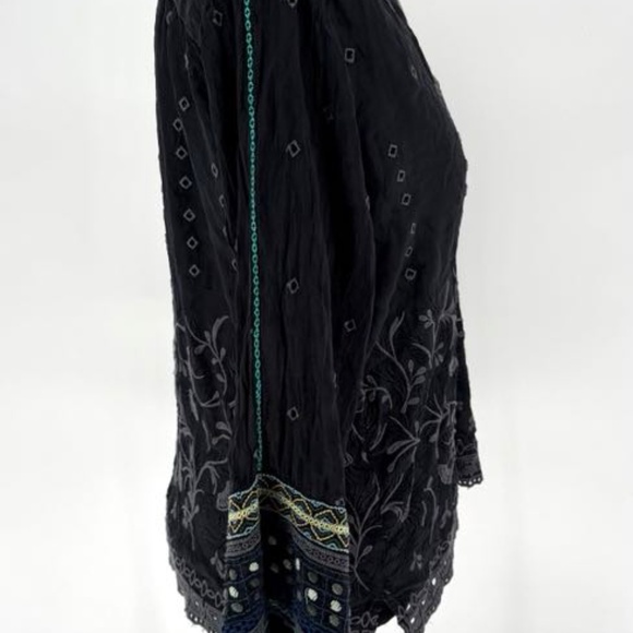Johnny Was Black Peasant Blouse - Picture 10 of 16